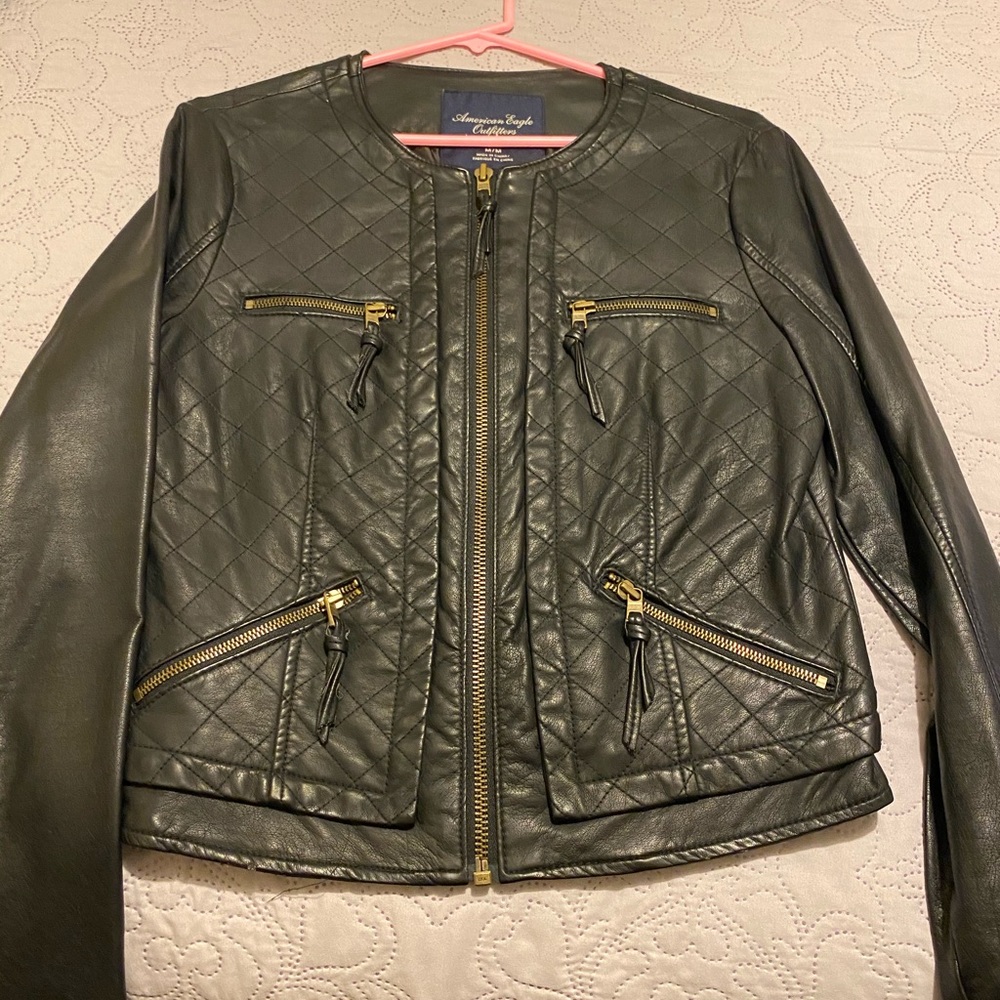 American Eagle leather jacket